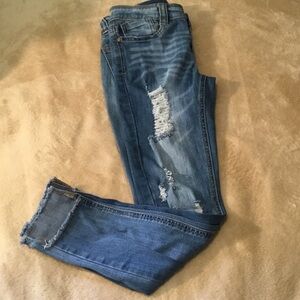 Indigo Rein Distressed Denim Skinny Jeans